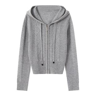 芭依璐2026早春新款针织外套韩版气质保暖百搭毛衣显瘦上衣外套女