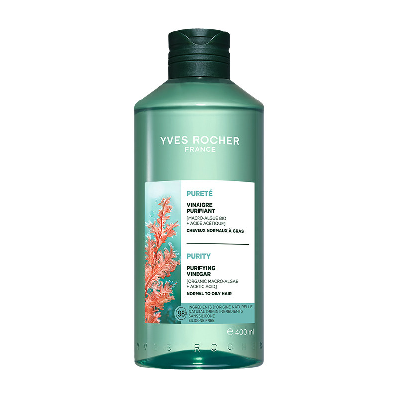YVES ROCHER 伊夫黎雪 净化红藻护发醋150ml蓬松柔顺控油头皮舒缓