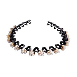 韩版网红发箍水钻百搭发卡子女外戴敷面膜洗脸碎发头箍防滑压发