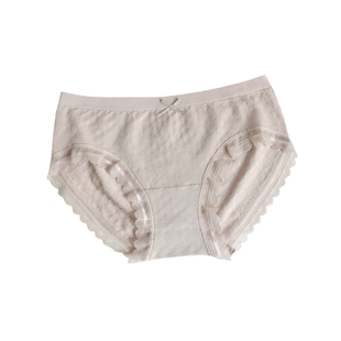 舒适透气薄款莫代尔低腰内裤女高弹无缝性感蕾丝无痕包臀三角短裤