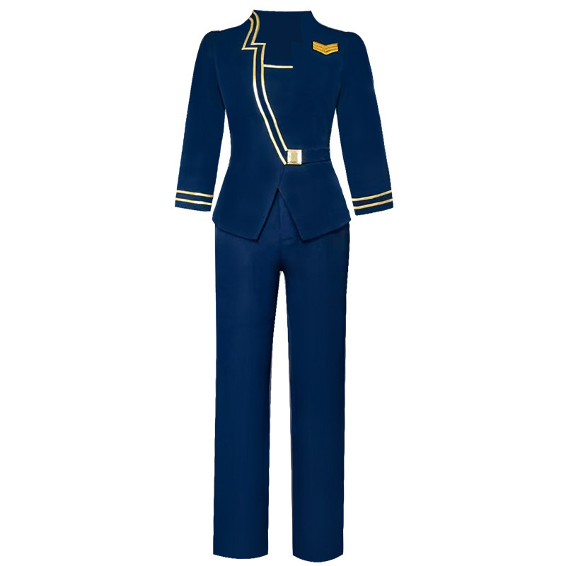 气质秋冬七分袖KTV公主服DJ工作服足浴技师服夜场空姐制服套裙女