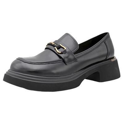 奥康休闲厚底套脚女单鞋乐福鞋