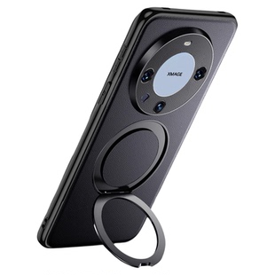 真皮软壳适用华为mate60pro的手机壳支架带磁吸无线充电mate60pro+镜头全包防摔新款m60十保护套男士女款外壳