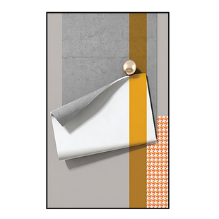 现代客厅玄关装饰画楼梯走廊通道抽象艺术卧室背景墙竖款北欧挂画