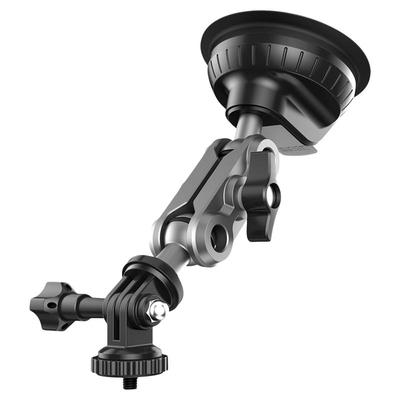 LRBH适用大疆Action4汽车支架Insta360/GoPro12运动相机车载支架配件吸盘款遮阳板后视镜固定专用