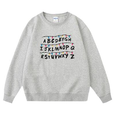 怪奇物语信号灯卫衣重磅长袖