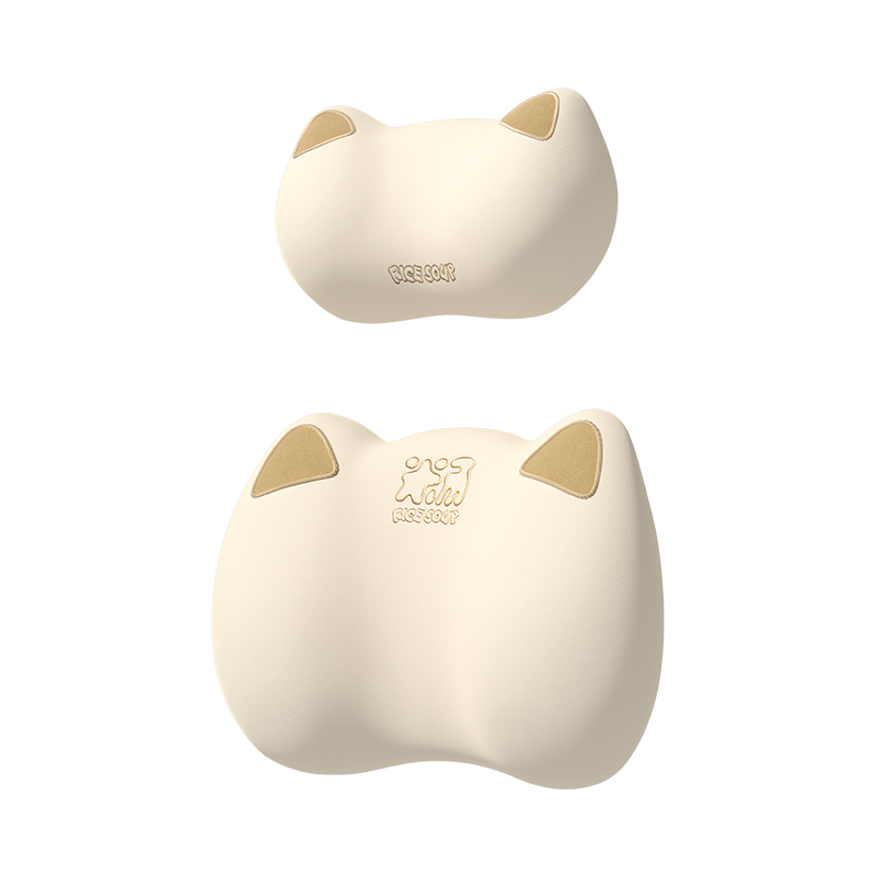 卡通汽車(chē)頭枕天然乳膠運(yùn)動(dòng)座椅護(hù)頸枕護(hù)腰靠墊可愛(ài)車(chē)內(nèi)用高檔車(chē)載