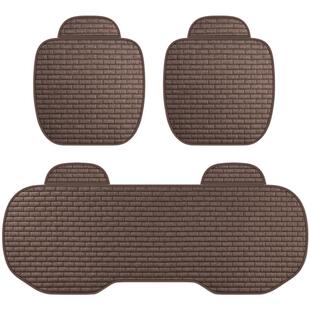 汽车坐垫四季通用单片三件套亚麻无靠背座垫单个屁屁垫车载座椅垫