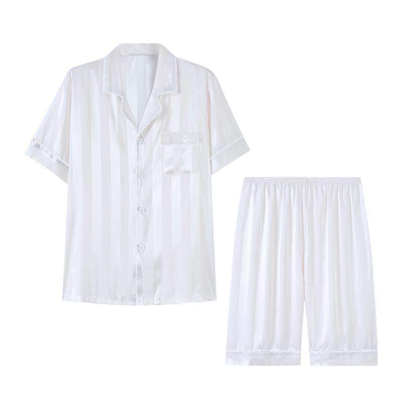 男士冰丝睡衣夏季薄款