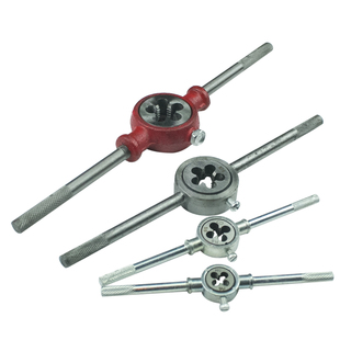 公制圆扳牙 水管龙头螺纹板牙 扳牙架 扳牙扳手套装 套丝牙 包邮