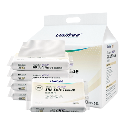 unifree柔纸巾40抽抽纸
