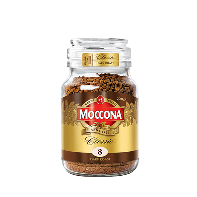 摩可纳moccona纯黑咖啡无蔗糖