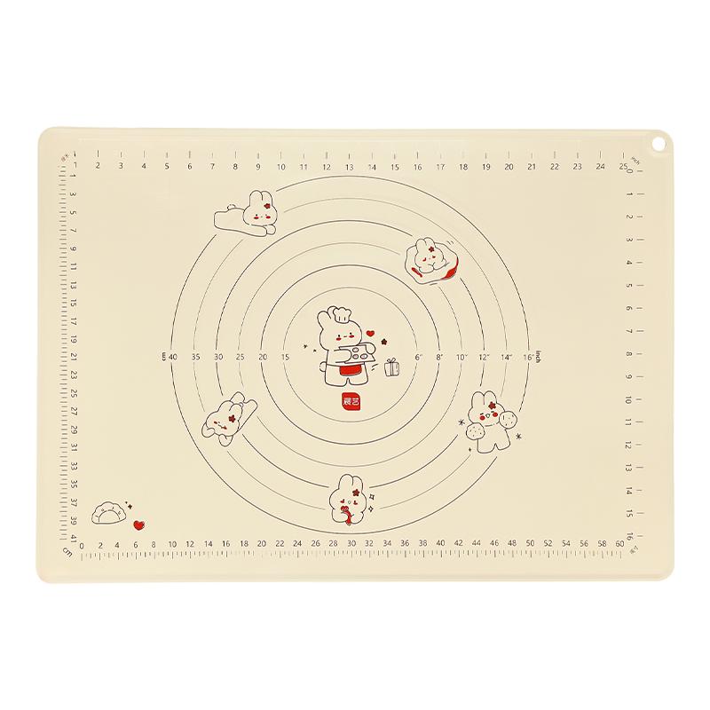 展艺硅胶揉面垫擀面家用加厚加大防滑食品级案板面板和面烘焙工具