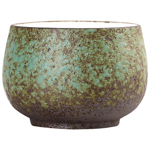 碌心 粗陶复古主人杯 中式丰喜品茗杯仿古大号单杯陶瓷个人杯茶杯