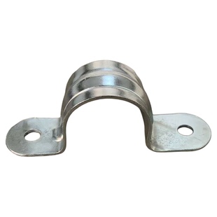 台面木板金属卡扣28mm精益管单边管码桌面固定扣双边管夹线棒配件