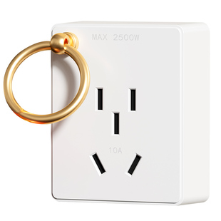 明装灯笼插座小型家用墙壁阳台灯笼挂钩插座天花板吊灯笼专用五孔