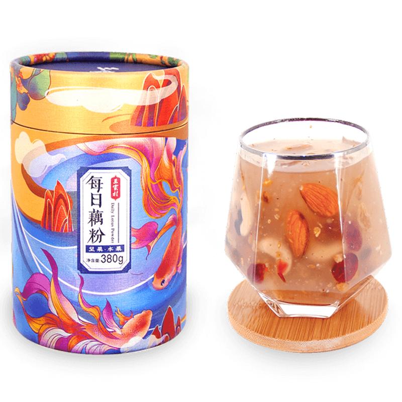 【双11预售】三家村桂花坚果纯藕粉西湖莲藕粉正品官方旗舰店