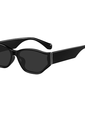 曲面屏猫眼墨镜太阳镜男女Y2K网红防晒UV400高清偏光开车防紫外线