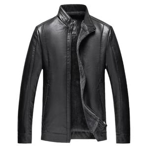 海宁皮毛一体男士绵羊皮夹克羊羔毛真皮皮衣男加绒加厚爸爸装外套