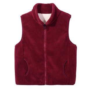 立领毛衣马甲女外搭加绒加厚2025年新款冬季洋气背心上衣马夹外套