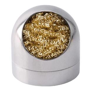 电烙铁头清洁器 钢丝洁咀器 电子 焊锡除锡网 焊咀清洁座 铜丝球