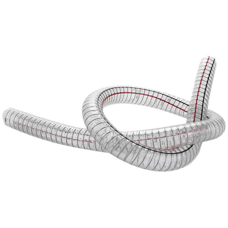 PVC透明钢丝软管吸料管水泵出水管加厚油管耐高温低温复合管