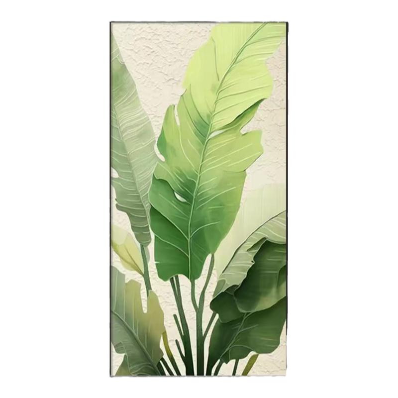 家大业大绿植装饰画入户玄关画进门挂画竖版现代简约走廊过道壁画