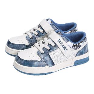 泰兰尼斯童鞋春季新款儿童板鞋男童运动鞋网面透气小童休闲鞋子