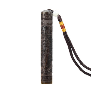 创意黑檀木火折子吹气打火机防风充电吹一吹电子便携点香烟器复古