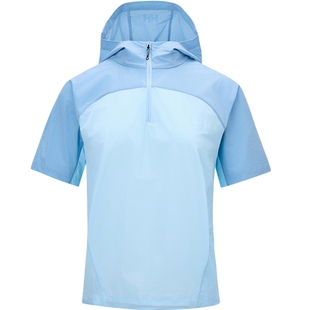HELLY HANSEN/HH 26秋新女款弹力舒适宽松版型梭织半拉链连帽T恤