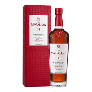 MACALLAN麦卡伦18年雪莉桶 苏格兰斯佩塞单一麦芽威士忌700ml洋酒