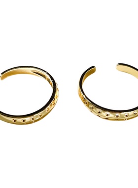 可调节穿孔戒指配件金色银色配件