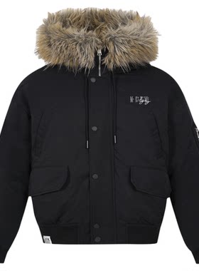 环保毛领两面穿座山雕棉服
