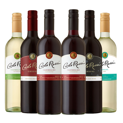 加州乐事柔顺红/清爽白/欢庆柔顺红、馥郁红 葡萄酒750ml*6瓶