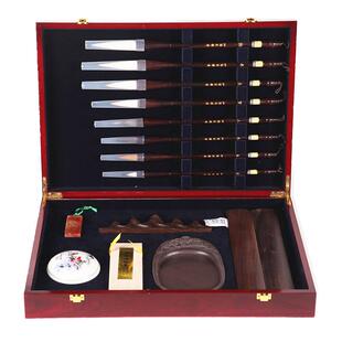 汝阳刘毛笔套装书法成人楷书国画专业创作笔墨纸砚礼盒文房四宝