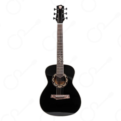 大树音乐屋 蓝盾吉他AS-DW+系列灵蛇风车黑武士合板面单民谣吉他