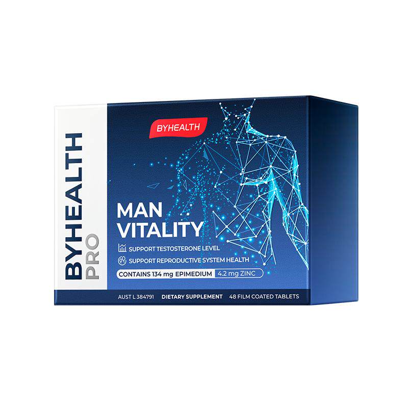 【自营】BYHEALTH汤臣倍健男性精力OK片*3人参提取物玛咖滋补调理