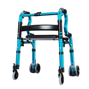 老人手推车代步可坐老年防摔倒行走助行器折叠便携式出行助行车