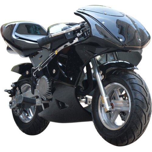 璐歌49cc2冲程迷你摩托车手拉启动烧油小型跑车型摩托车