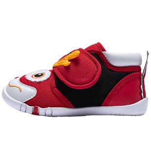 不倒翁新年款安踏学步鞋周岁鞋男女宝宝新款婴幼儿鞋红色拜年鞋