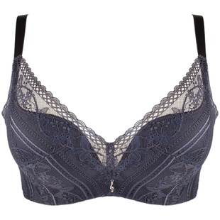 依之妮内衣小清新蕾丝中厚杯3排扣无钢圈聚拢上托侧收文胸532A8A