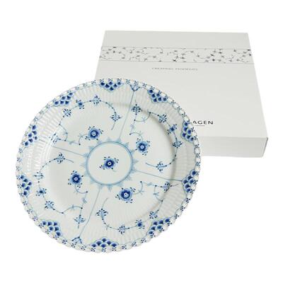 日本直邮Royal Copenhagen皇家哥本哈根全蕾丝唐草盘子盘25cm餐具