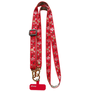 斜挎手机挂绳女士ins蝶恋花织带可调节挂脖长款户外登山旅游行逛街包包链套壳相机小蜜蜂肩背带绳子通用新品