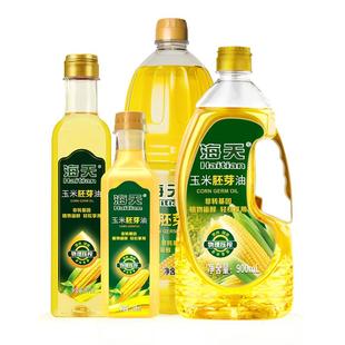 海天玉米胚芽油物理压榨玉米油烘焙蛋糕用非转基因食用油家用小瓶