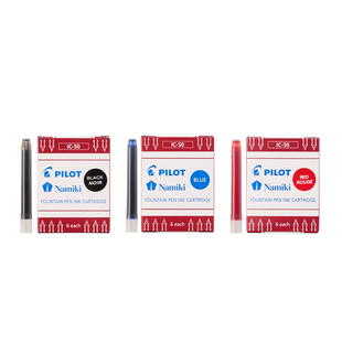 日本Pilot百乐墨囊墨胆非碳素纯蓝红黑色78G|贵妃|笑脸学生钢笔v5