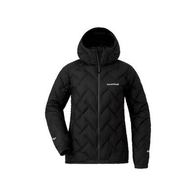 日潮跑腿Montbell蒙贝欧 女士羽绒派克大衣黑色潮流休闲1101595