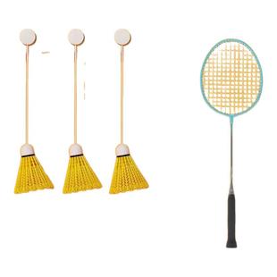 羽毛球单人训练器自动回弹线一个人自打室内学生练习神器吸盘回旋