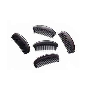 黑檀木梳子[晓艺]紫光檀天然刻字送礼整木小梳子紫光檀按摩无静电