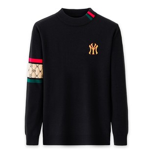 高端意大利长袖羊毛衫男士半高领秋冬保暖羊绒修身百搭打底衫毛衣