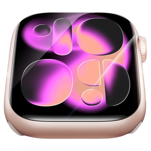 【屏幕守护】Newyu适用苹果手表S11保护膜iWatch10手表AppleWatch series8/9软膜钢化7玻璃全包se3陶瓷无尘仓